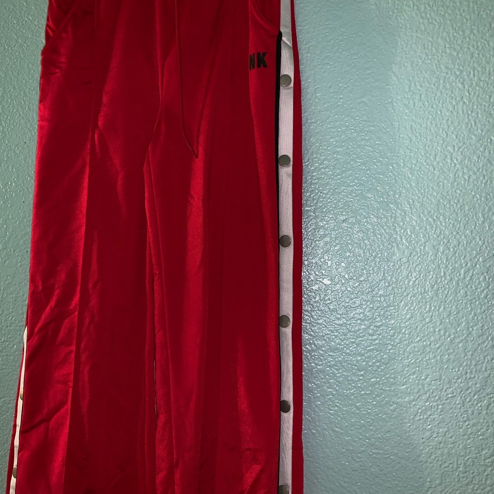 Red track pants - Picture 3 of 4